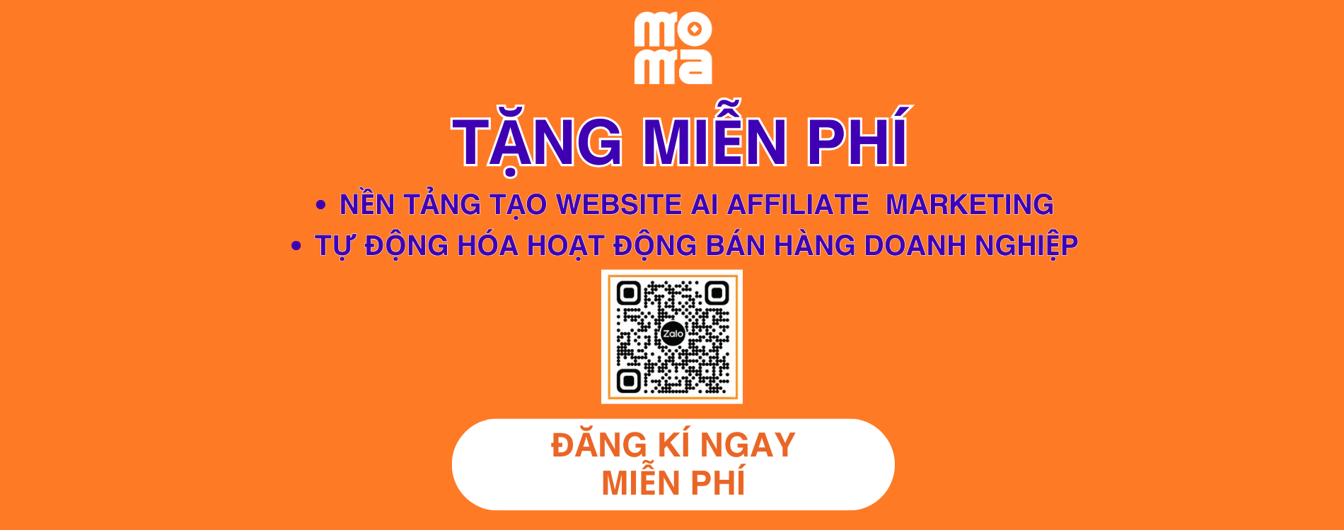 Tạo website kinh doanh cùng moma 2 phút để giúp bạn làm điều lớn lao bắt đầu công việc của bạn hoàn toàn online